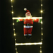 Santa on Starry LED Ladder Topper 180cm - Christmas Factory
