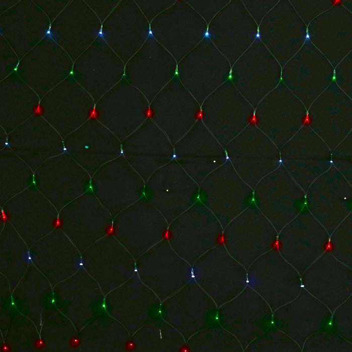 Solar 150 LED Net Light available in 4 Colors - Christmas Factory