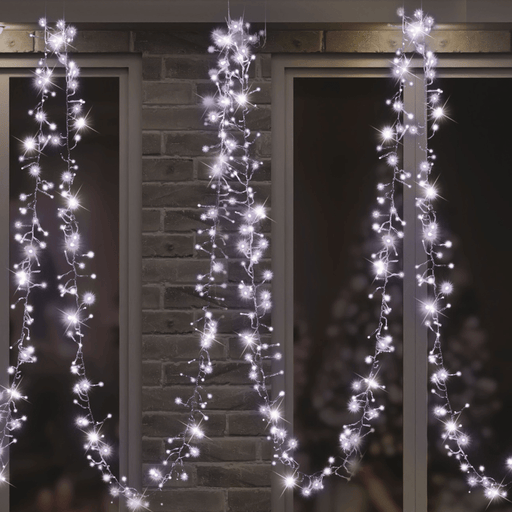 Solar 200 LED Cluster Lights - available in 3 Colours - Christmas Factory