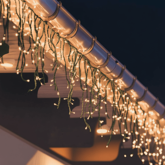 Solar 240 LED Icicle Lights 7.8m - available in 3 Colours - Christmas Factory