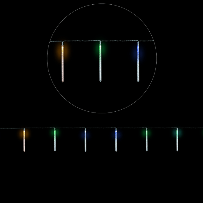 Solar Colour Change LED Bubble Tubes - 10 Pack - Christmas Factory