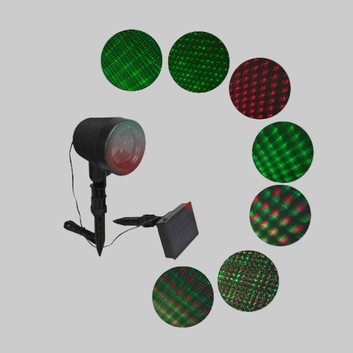 Solar Laser Red - Green Patterns - Christmas Factory