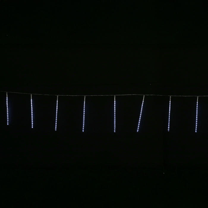 Solar LED Rainfall Tube LIghts 8 Pack - available in 2 Colours - Christmas Factory