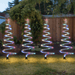 Solar Mesh Spiral Tree Path Lights in Multicolour - 4 Pack - Christmas Factory