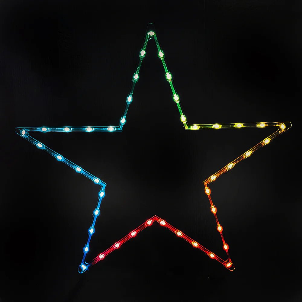 USB 45 LED Colour Change Star — Christmas Factory